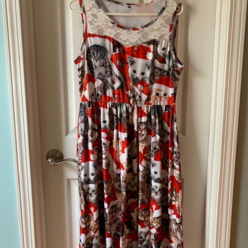 Fun Christmas cats dress